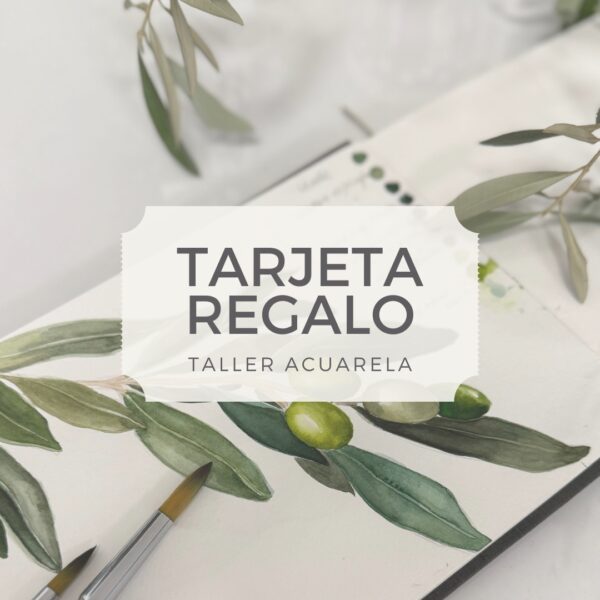 Tarjeta regalo Taller Acuarela de 2'5 horas.