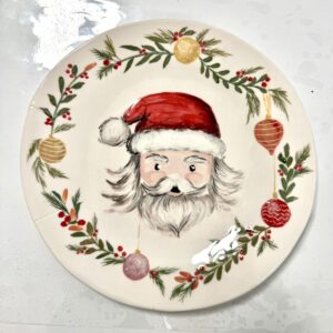 Plato cerámica Papá Noel