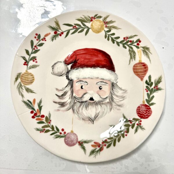Plato cerámica Papá Noel